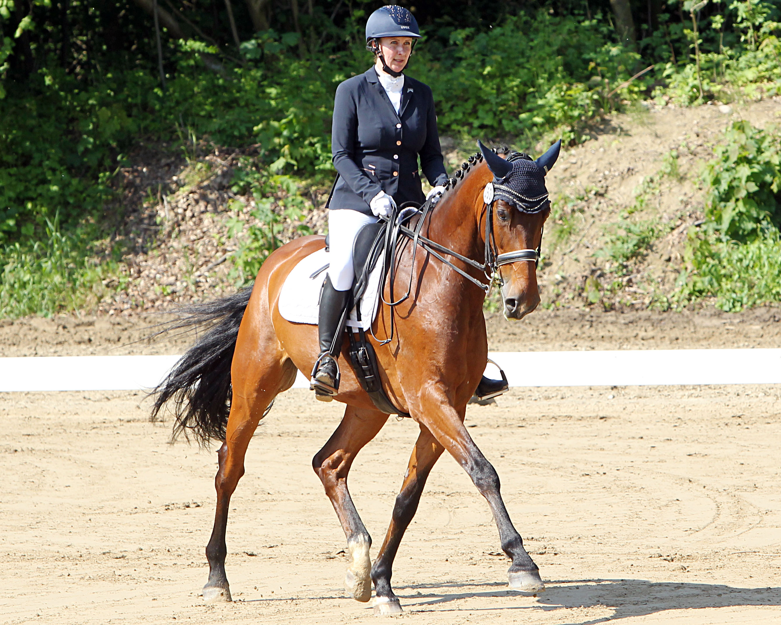 Maria Zahn leitet das Dressurturnier am 10. und 11. Mai in Reez zusammen mit ihrem Mann Andreas und will mit Cassitino selbst an den Start gehen. © J. Wego
