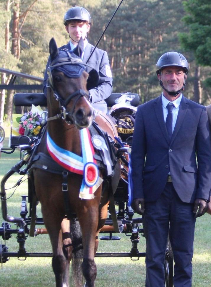 Landeschampion der Mecklenburger Fahrponys Noraya D mit Jonas Drews, 6-jährig, gezogen von Vater Christian Drews aus Lübow mit FS No Doubt aus der Gina Ginelli JD v. LH Grimaldi