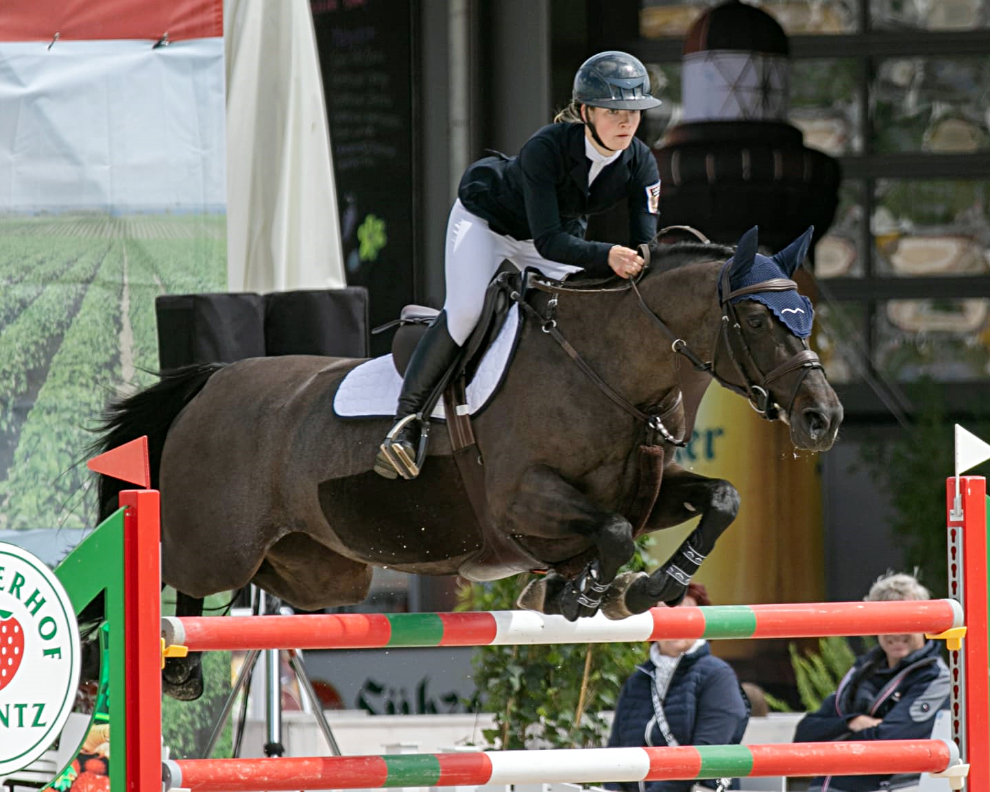 Im ersten Springen des Tages in der großen Tour des CSI2* war Paula Nagel aus Gadebusch mit Carmen auf Platz 10 beste MV-Reiterin. © KaLo