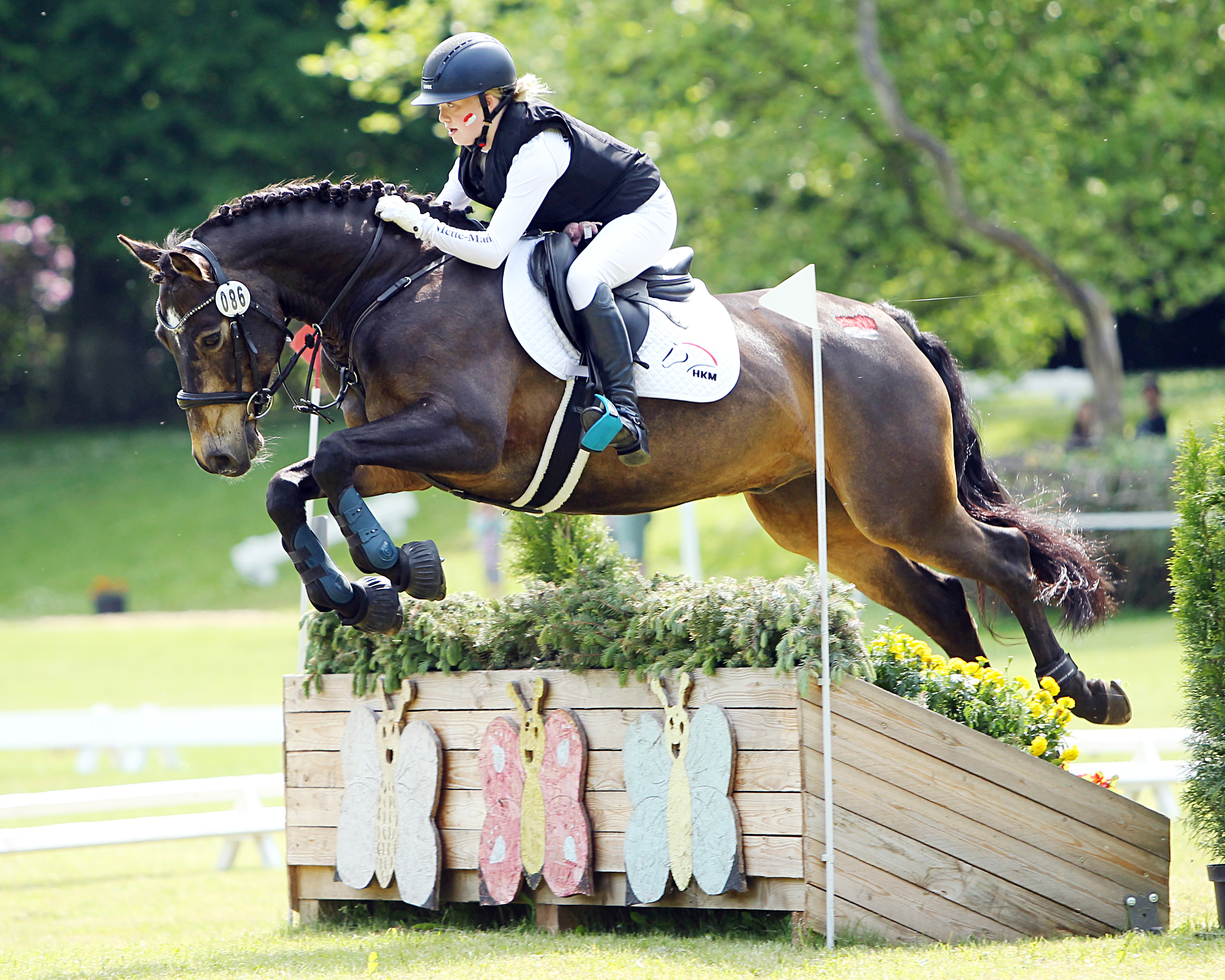 Die Ponyreiter aus Westfalen dominierten die Goldene Schärpe in Hohen Luckow. Mette-Marie Brink gewann mit Murphy die 1. Abteilung. © J. Wego