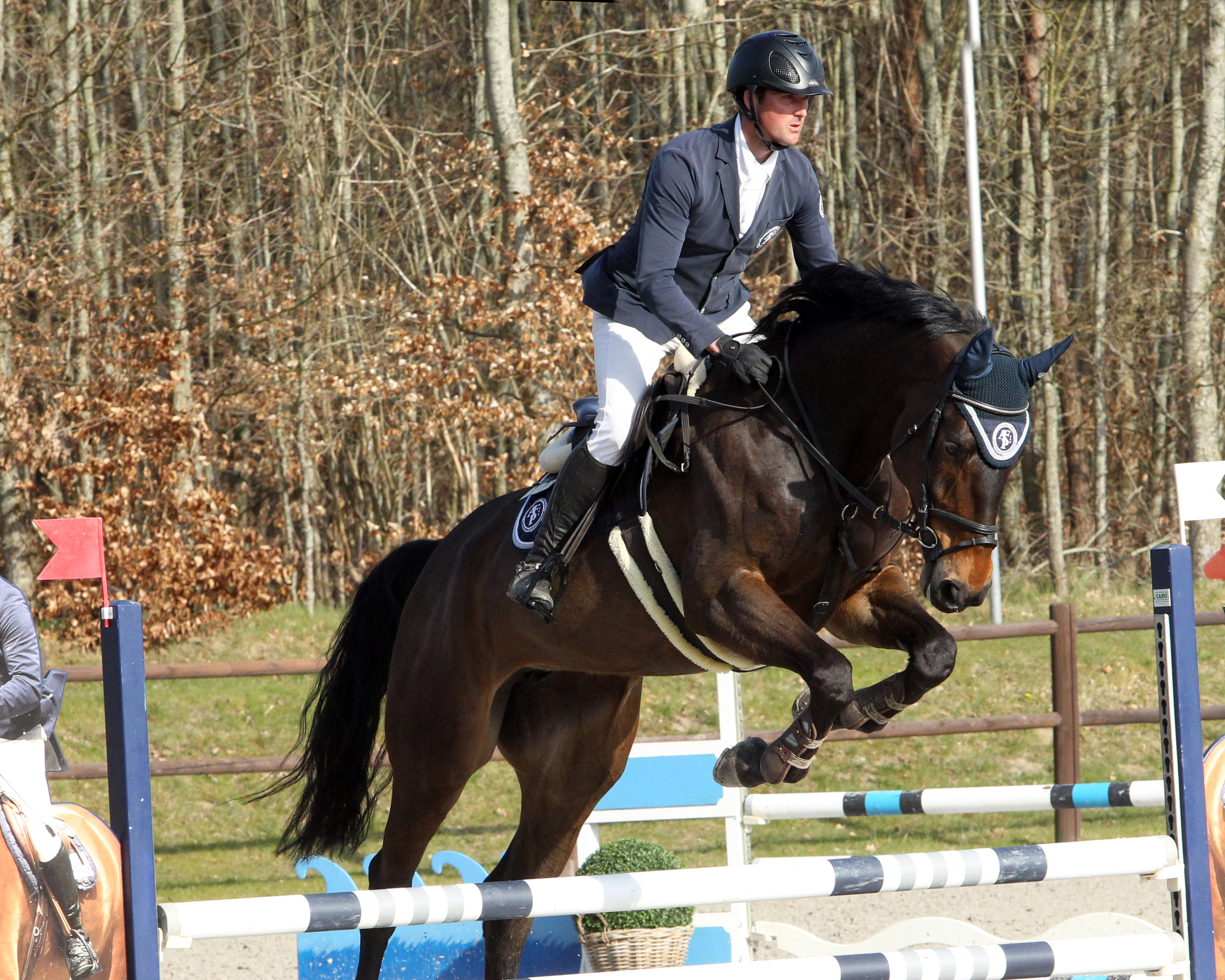 Auch Philipp Makowei, der am Pfingstsonntag in Pasewalk an den Start ging, kam auf der 7-jährigen Chathiara Star PS zu einem Sieg in den Springpferdeprüfungen. © J. Wego