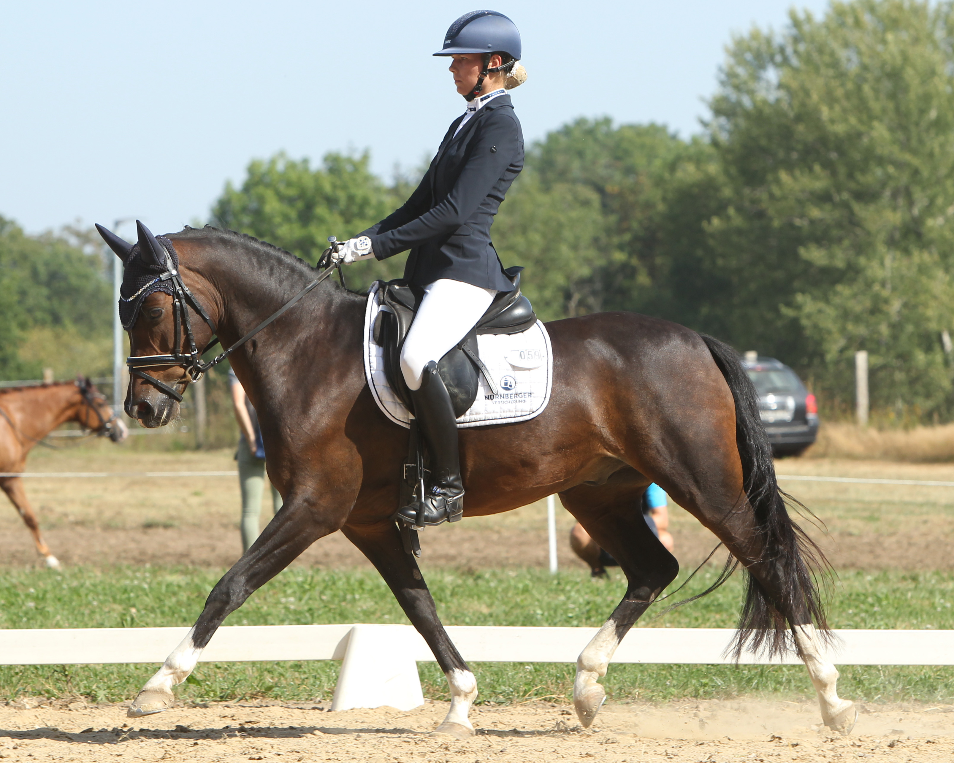 Alle drei Pony L-Dressuren, auch die beiden FEI-Aufgaben für Ponys, hat Stella Baranowski mit Goldkind gewonnen und erhöhte damit die Zahl der gemeinsamen Siege auf 83. © J. Wego