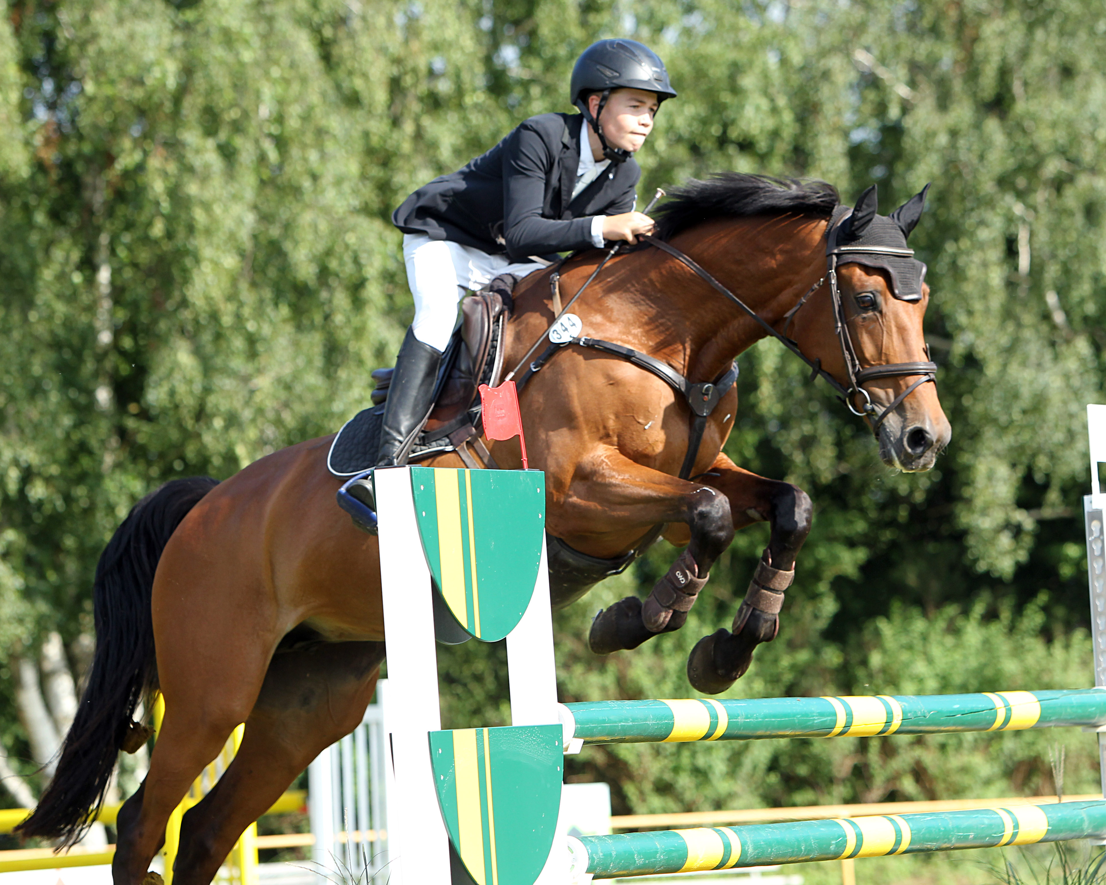 Fritz Michel Horn vom RV Klützer Winkel ist erst 15 Jahre, gehört schon zu den erfolgreichsten Reitern und geht mit Upsale in Oberhof an den Start. © J. Wego