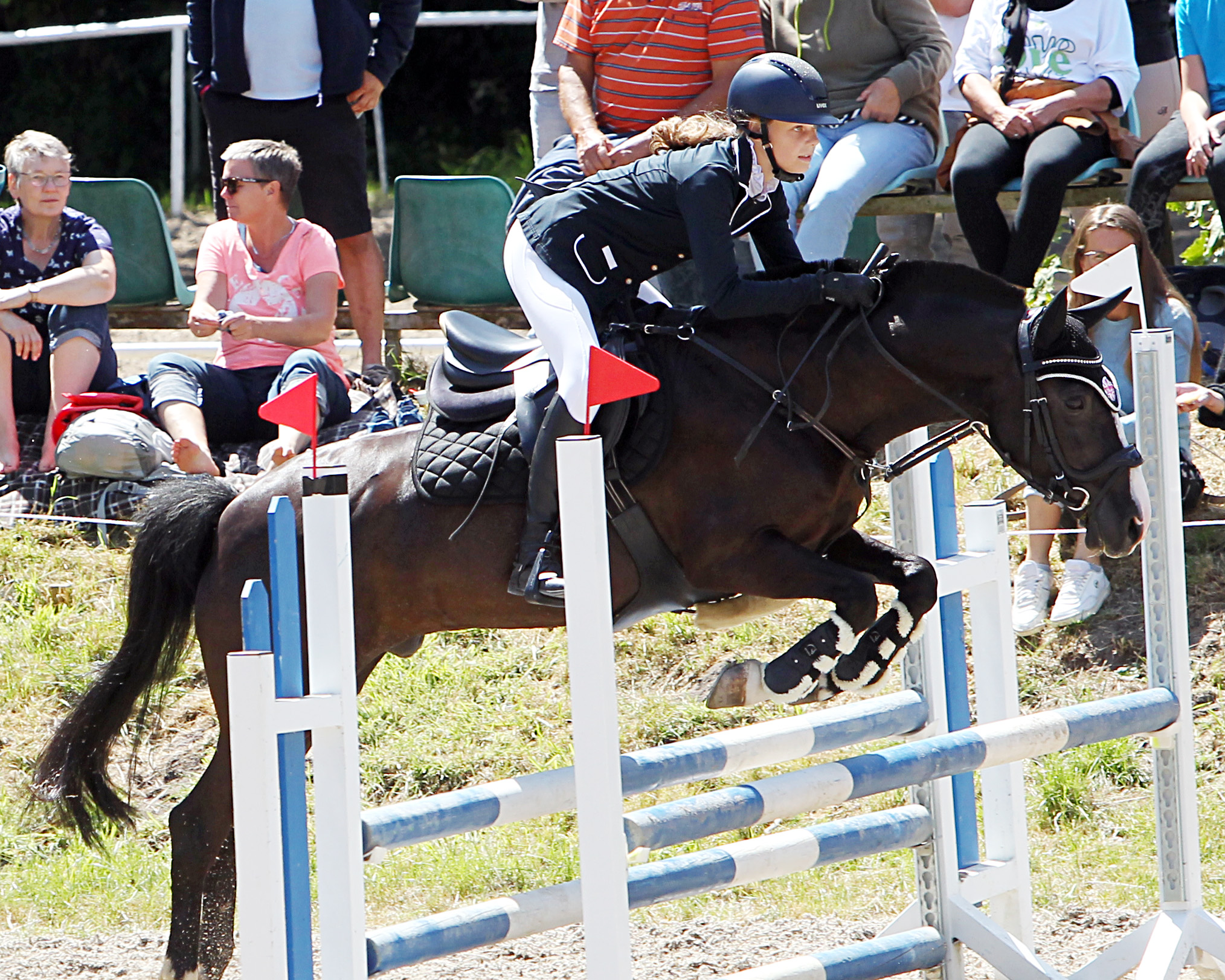 Lindenhof's Magic Mordred 2022 mit 17 Jahren unter der damals vierzehnjährigen Pia Förster. © Jutta Wego