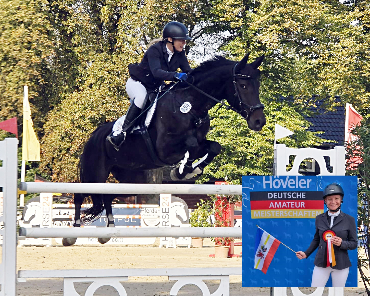 Der 3. Platz im 2. Wertungsspringen von Anne Wejda mit Cellestra in der Deutschen Amateurmeisterschaft der Springreiter bestätigt ihr Leistungspotential.