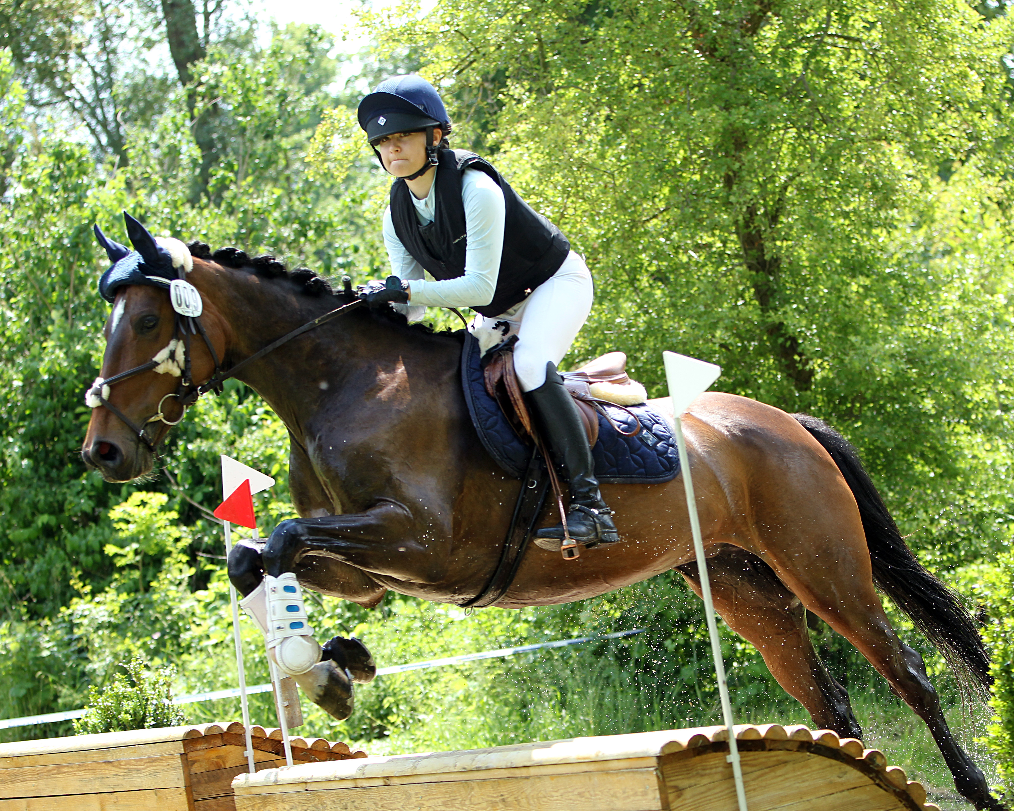 Tessa Catharina Wilfert beendete die Zwei-Sterne Kombi Klasse A in Trebel-Liepe mit Belestera auf dem 2. Platz. © J. Wego