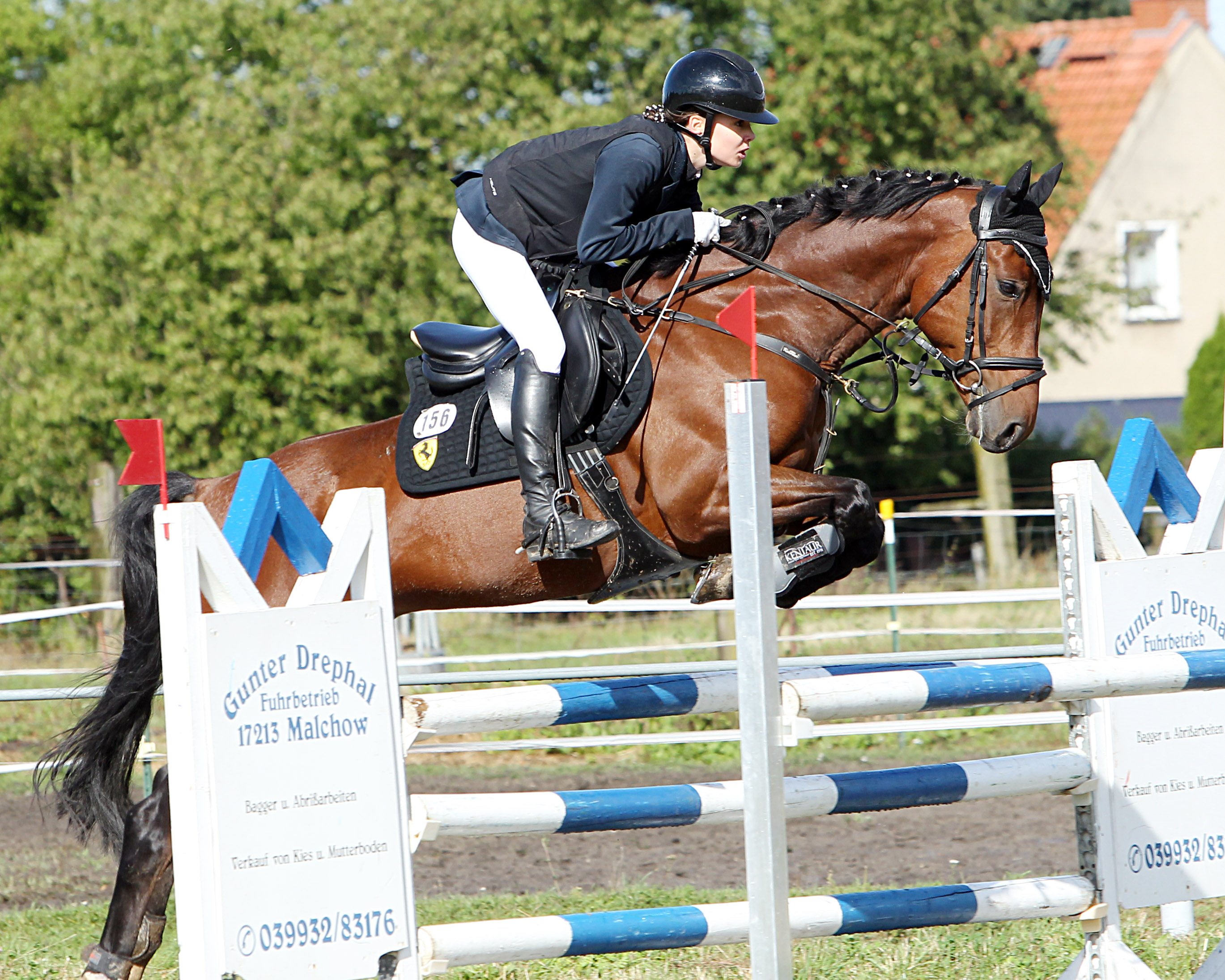 Zu den besten Stilistinnen in MV gehört die einheimische Piya Granzow mit D’Niro MS (Foto). Im vorigen Jahr gewann sie auch in Malchow das A-Stilspringen. © J. Wego