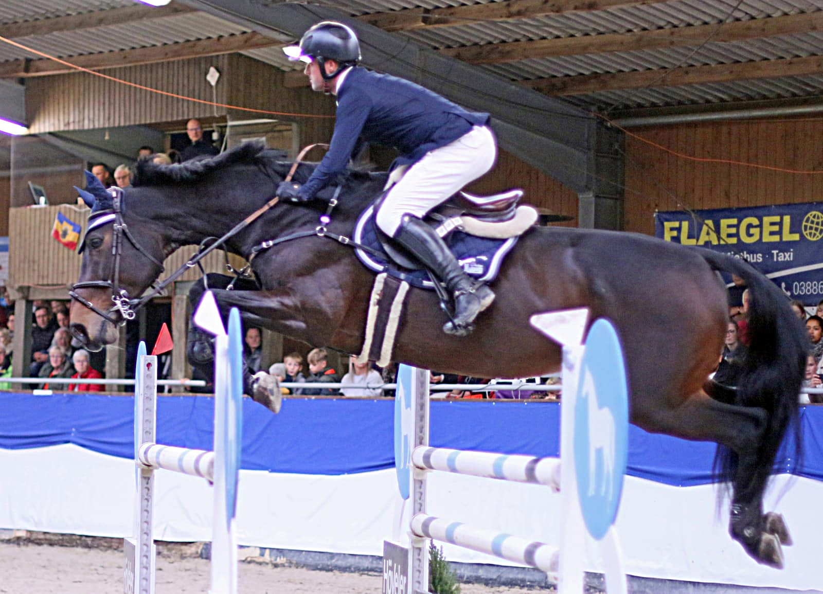 Im Championat lief auch Philipp Makowei mit der 16-jährigen Stute Queo II zur Höchstform auf und wurde Zweiter. © KaLo