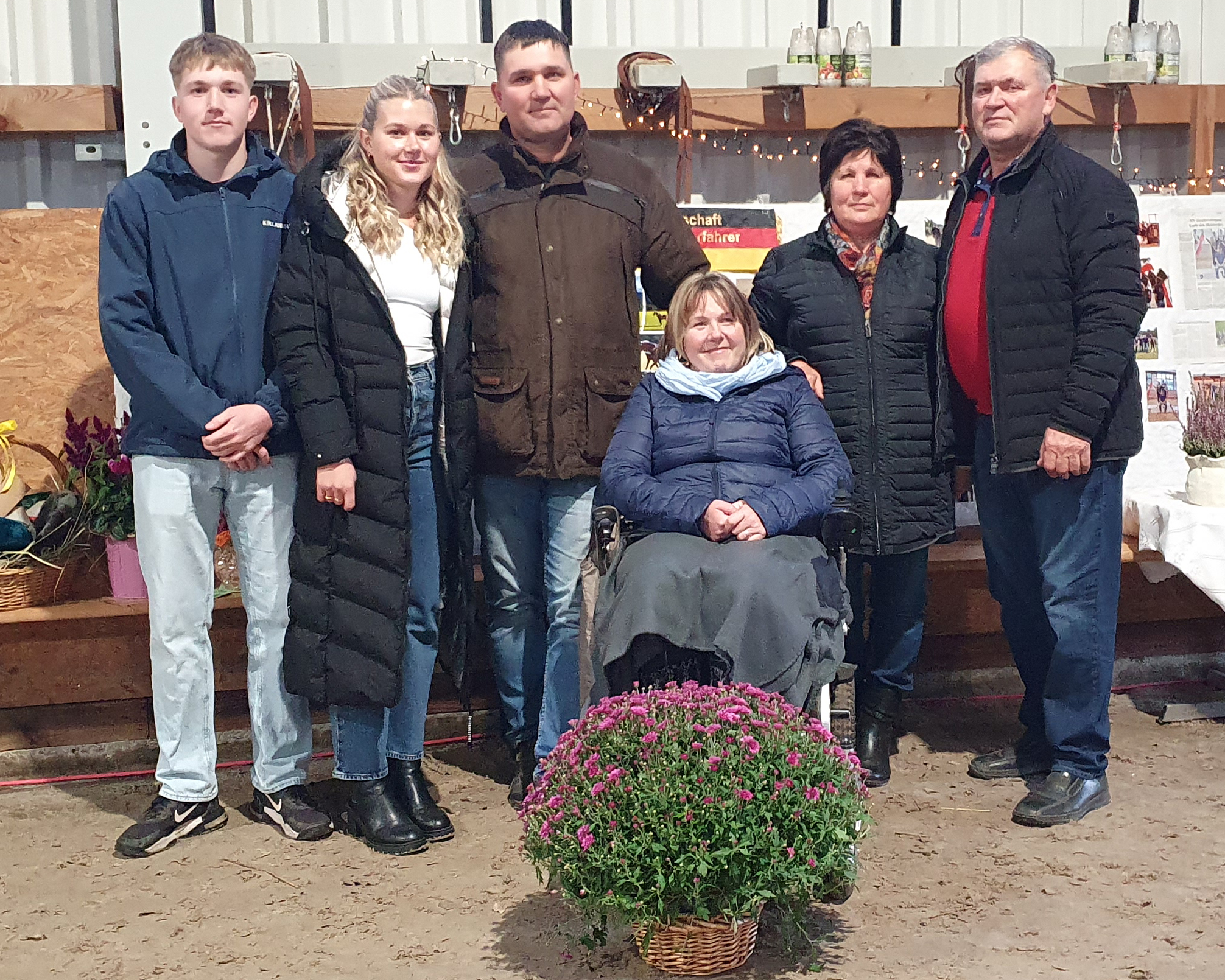 Feier für zwei Deutsche Meistertitel bei der Fahrerfamilie Schildt