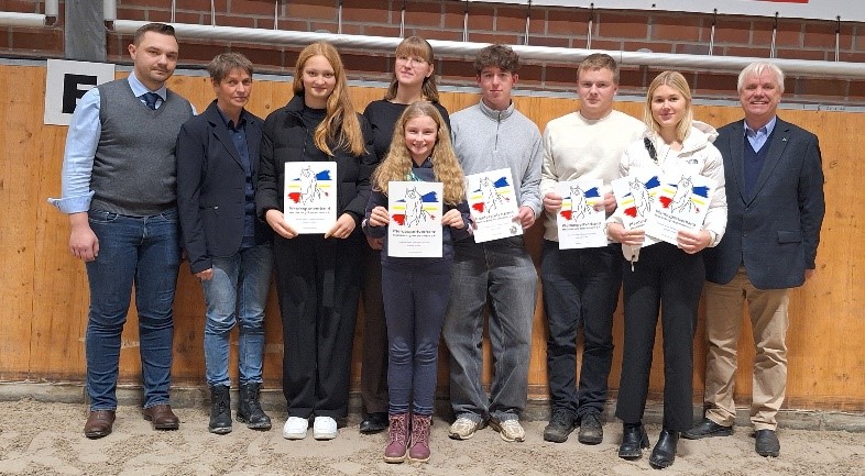 Die Kaderfahrer für das Jahr 2025. Nicht dabei Viktiria Krüger und Marvin Schildt.