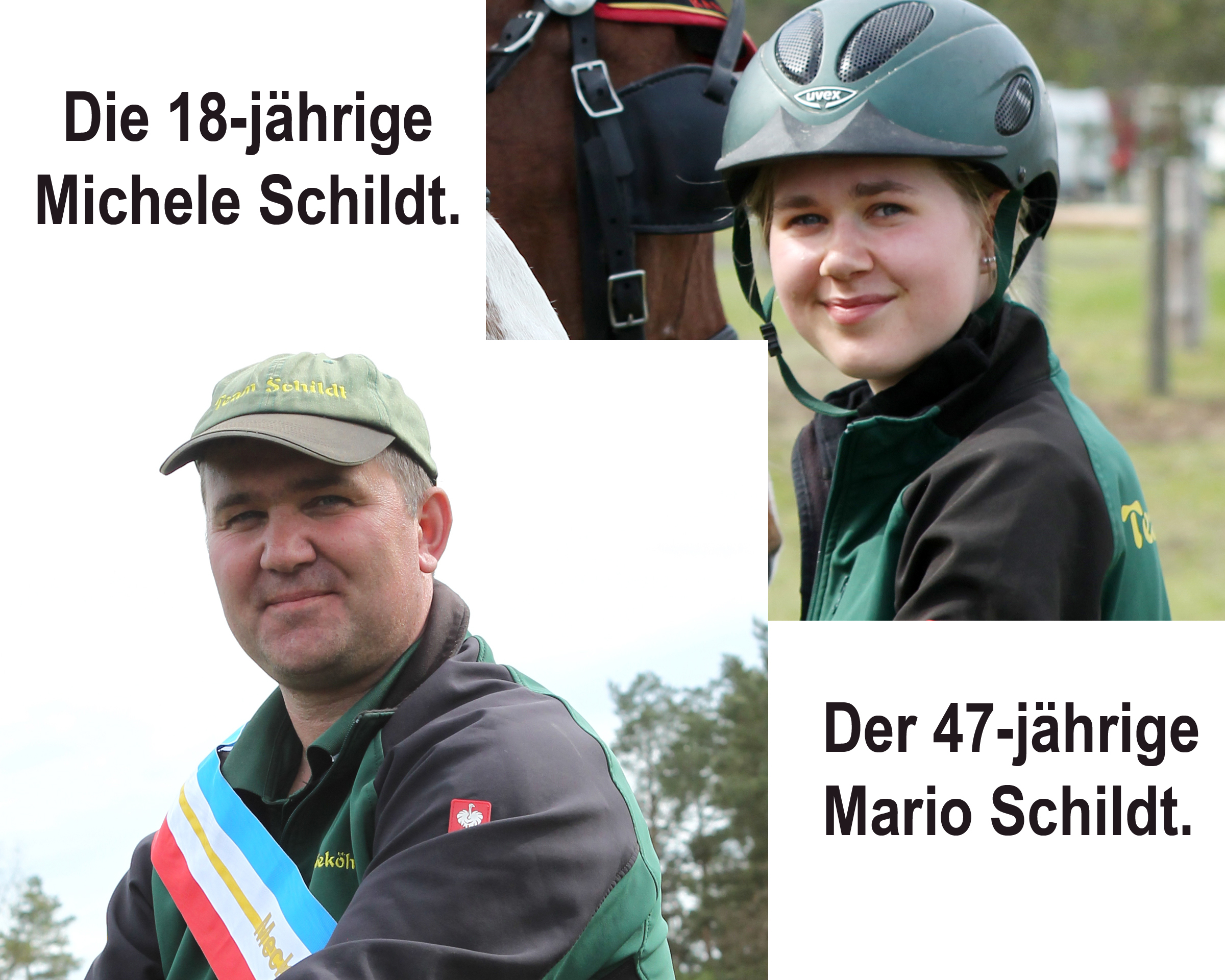 Mecklenburger Gespannfahrer Mario Schildt und Tochter Michele im Bundeskader