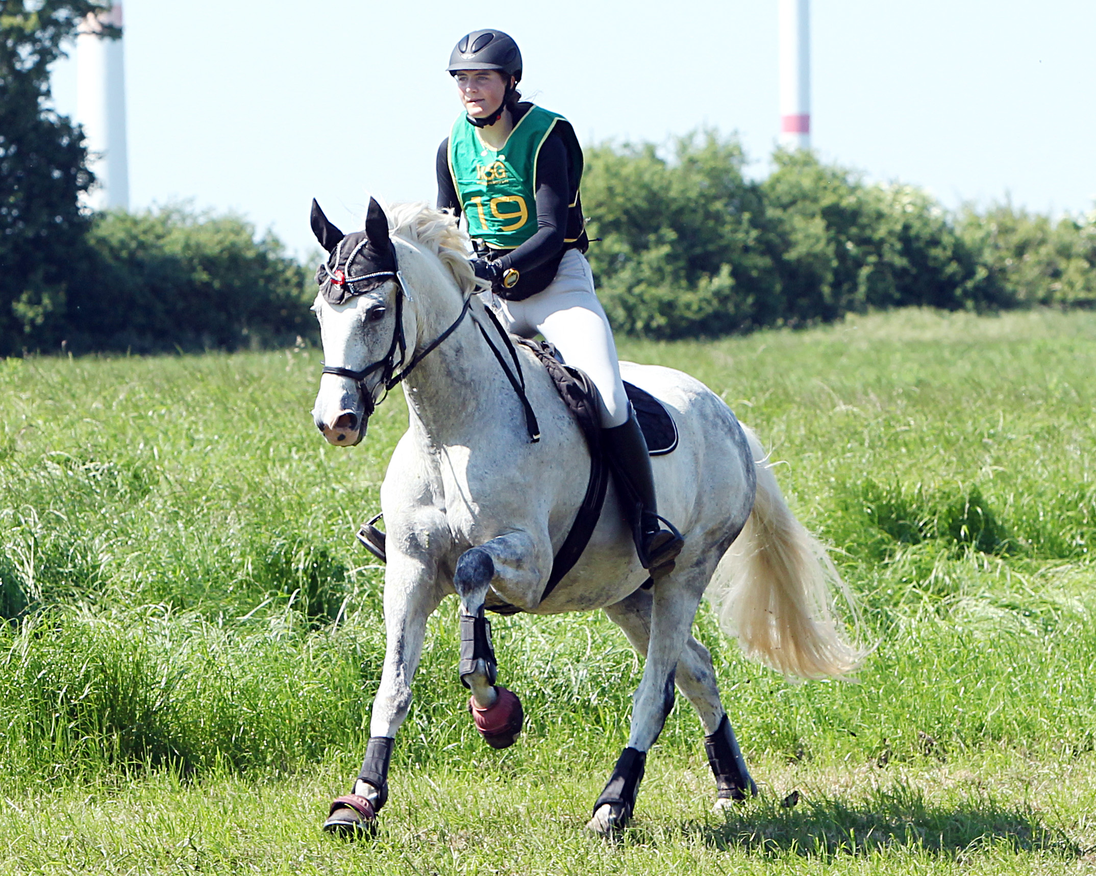 Mit Helene wurde mit 16 Jahren die Jüngste im Team Bürenheide Zweite im Zwei-Sterne Stilgelände Klasse A auf Calomini. © Jutta Wego