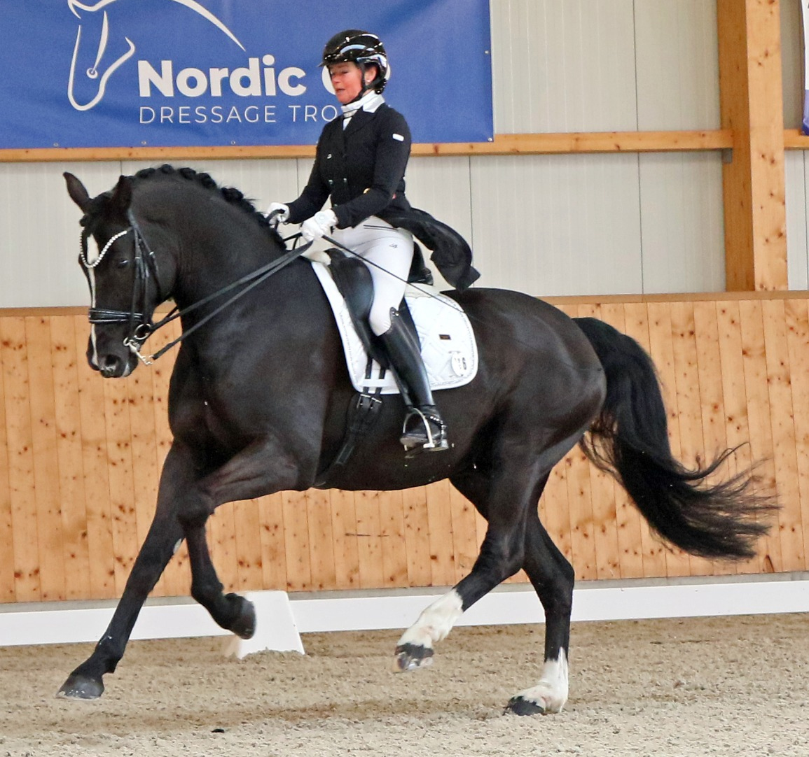 Auch Angelika Elsholz vom RSV Zierow war in Hohen Wieschendorf am Start und platzierte sich mit DSP Black Belantis ebenfalls im St. Georg Special. © KaLo