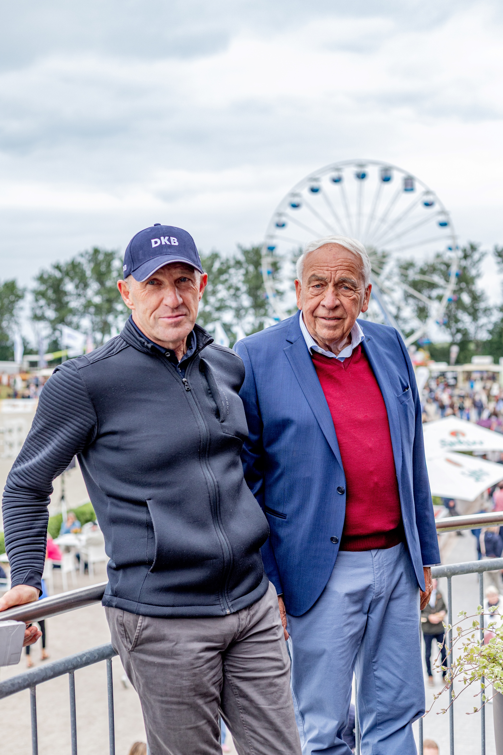 Holger Wulschner und Enno Glantz ziehen ein sehr positives Fazit nach fünf Turniertagen der DKB Pferdewoche Hohen Wieschendorf. © Pauline Ullmann-Davis