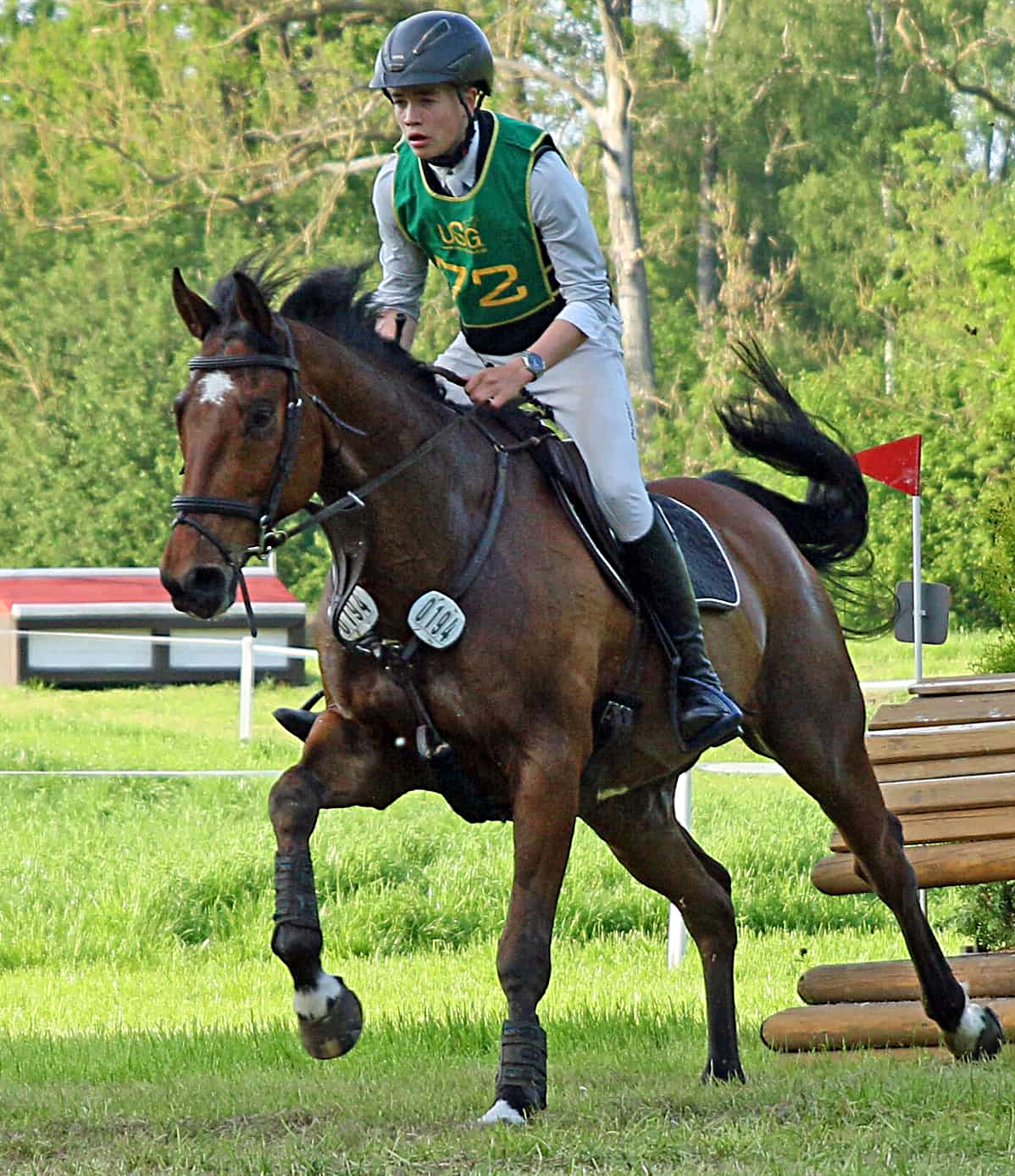 Auf dem 13-jährigen Iren Poynstown Porsch wurde der 16-jährige Fritz Michel Horn aus Groß Schwansee im CCI2* von Kronenberg (Niederlande) unter 71 Startern Zehnter. © Archiv KaLo