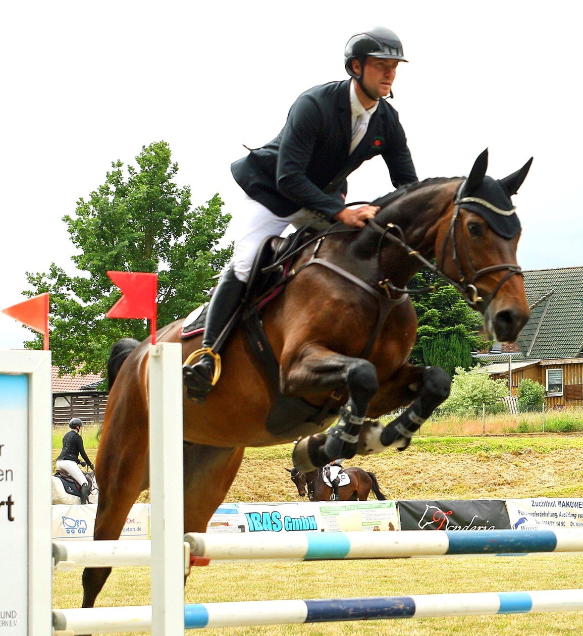 Zu den Siegern in den Springpferdeprüfungen gehörte in Klasse A Willy Franke (Hohen Wieschendorf) mit Amazing Amy. © KaLo