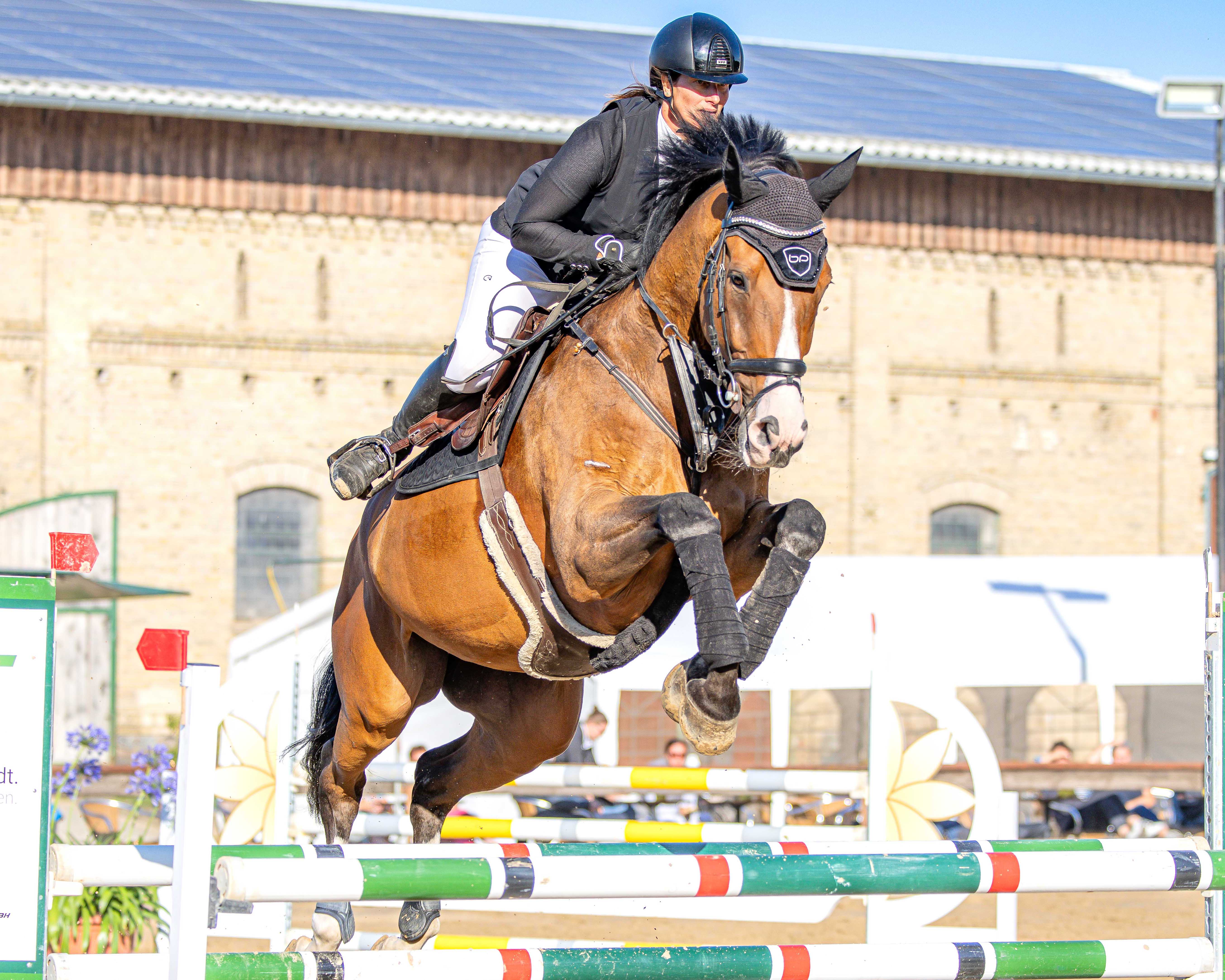 Turnierleiterin Susann Nörenberg verpasste den Sieg im Championat nur knapp und wurde auf Campari Zweite. © S. Boge