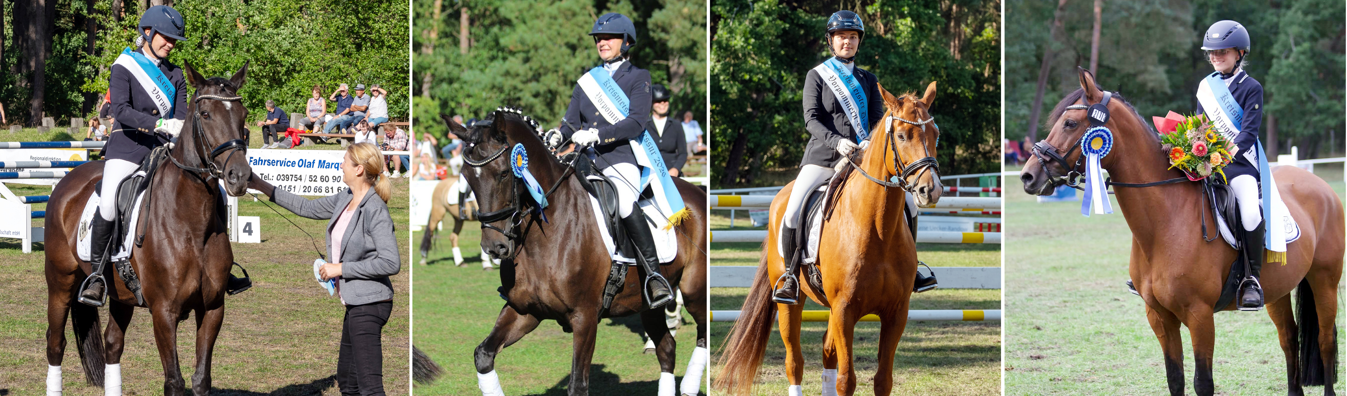 In den beiden L-Dressuren war Anna-Lena Jürgens (Wusterhusen) mit Daponte vM auf den 2. Und 3. Platz erfolgreich. © Jutta Wego