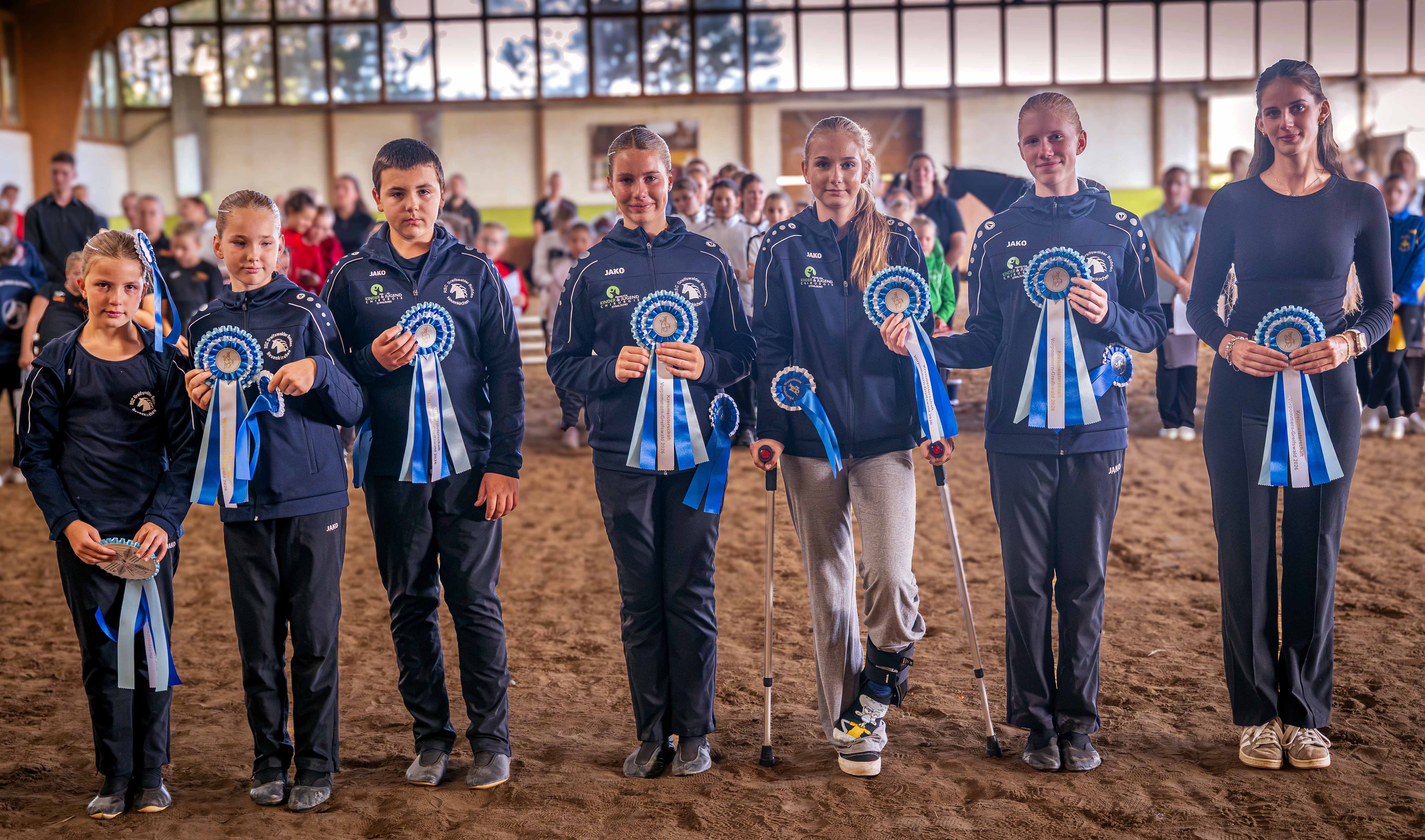 Das Voltigierteam Greifswalder Bodden holte in der Kreismeisterschaft mit Rahel Rosolski die Bronzemedaille.