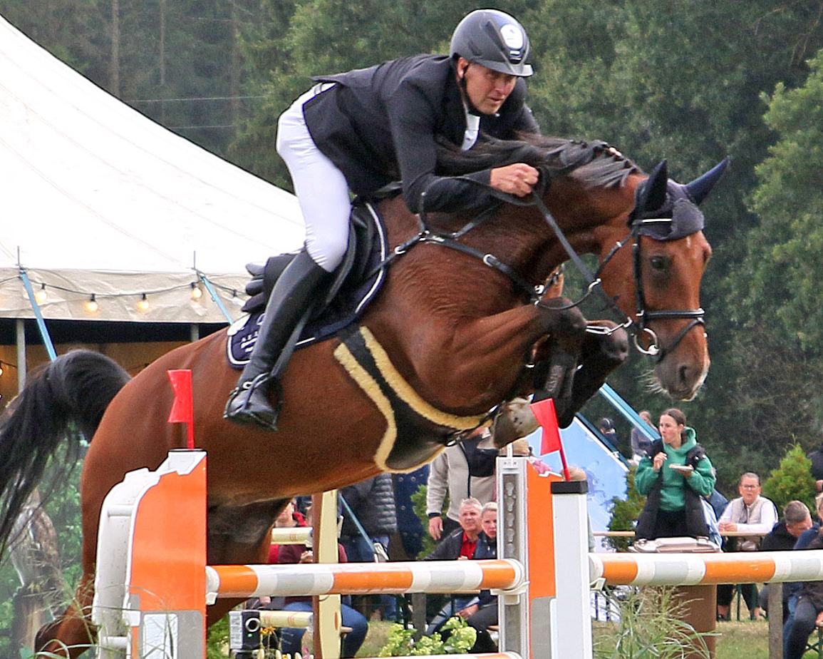 Das Championat von Crivitz hat Andre Thieme mit der 8-jährigen Stute Nirvana die Villagana gewonnen. © KaLo