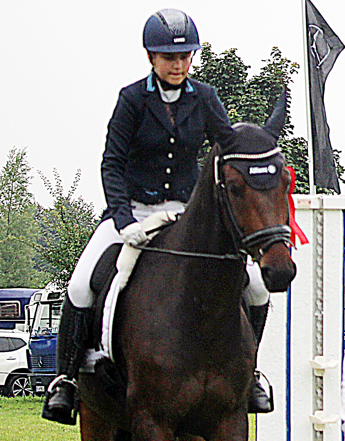 Die Kombinierte Prüfung Klasse A aus Dressur und Springen, in dem es einen Sonderehrenpreis von Andreas Brandt gab, hat Johanna Streusloff vom RFV Schwinkendorf mit Carlani gewonnen. © Archiv J.W.