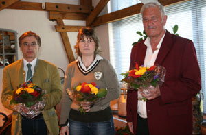 Zu Rechnungsprüfern wurden gewählt: v.l. Bernhard Nitzlader, Kerstin Berndt, Manfred Winterstein. Foto: Jutta Wego