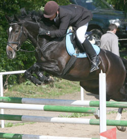 Mit einem Sieg in einem A-Springen auf Grays kehrte der Gadebuscher Jan Merten aus Kirch Mummendorf zurück. Foto: Jutta Wego