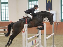 Zu den Siegerpaaren in Redefin gehörte auch Astrid Dreier mit dem fünfjährigen Consoto (8,3). Foto: Wego
