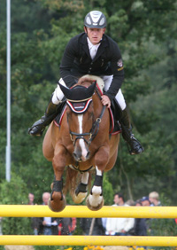 Mit dem erst siebenjährigen Chalan-Sohn Crocant wurde Thomas Kleis beim CSI**** Salzburg Neunter. Foto: Wego i 