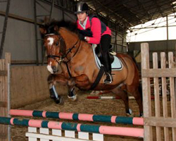 Laura Krause mit dem 8j. Ponywall. Danken v. Dreamdancer.