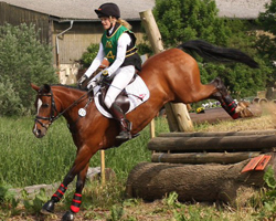 Zweite in der CCI*-Prüfung und Landesmeisterin bei den Jungen Reitern mit Pony Pamira LK wurde die 14-jährige Flora Reemtsma.