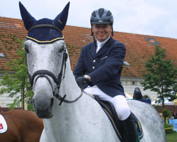 Achaz von Buchwaldt 2002 beim CSI Redefin - seine letzte Zeit als aktiver Reiter. Foto: Wego