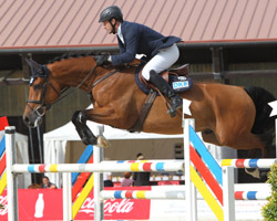 Einen Youngster-Sieg gab es für Holger Wulschner mit dem siebenjährigen Cha Cha Cha G. Foto: Wego