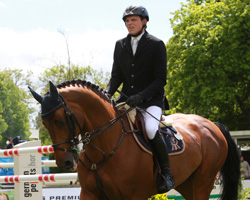 Chacco-Blue mit Andreas Kreuzer bei seinem vorletzten öffentlichen Auftritt anlässlich der Global Chamion Qualifikation in Hamburg. Foto: Wego