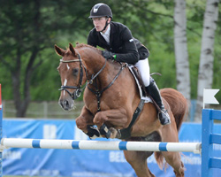 Sieger im Großen DKB-Preis von Gera wurde Tim Rieskamp-Gödeking auf Royale's Son. Foto: Frieler