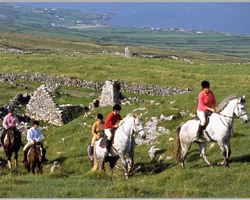 Reiter in den Burren.