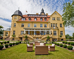 Schloss Wendorf bei Crivitz, wo die Pferdesportarena ihren Sitz hat.
