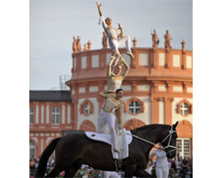 Die siegreiche Voltigiergruppe aus Neuss. Foto: Holger Schupp